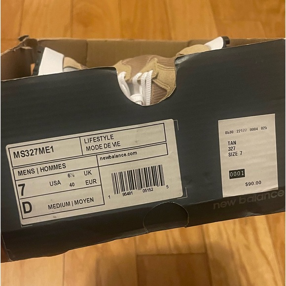 New Balance MS327ME1 Tan Metallic Silver - Picture 9 of 10